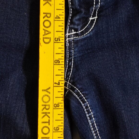 Vanity Premium Collection Capri Jeans women's size 28 (W32) ink blue colour - Picture 12 of 13